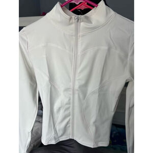 Women's Tracksuit Jacket Slim Fit Long Sleeved Fitness Coat Yoga Tops With Thumb